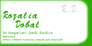 rozalia dobal business card