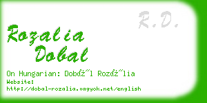 rozalia dobal business card